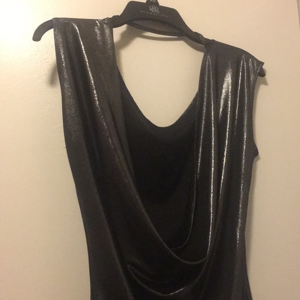 Gray shimmer dress